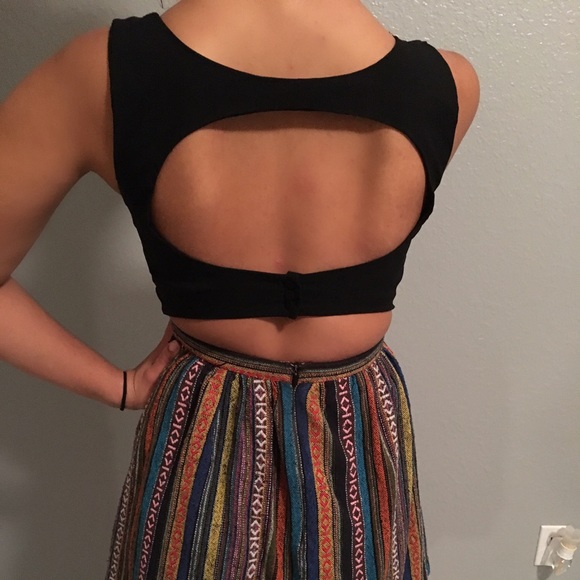 Unique!! black tribal dress. - Picture 3 of 4