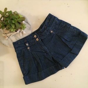French Connection cuffed jean shorts