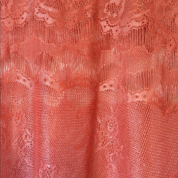 NWOT Burnt Orange Lace Top - Picture 3 of 3