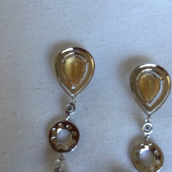 10K Citrine & 💎 diamond earring - Picture 3 of 5