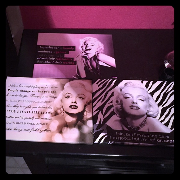3 Marilyn Monroe canvas