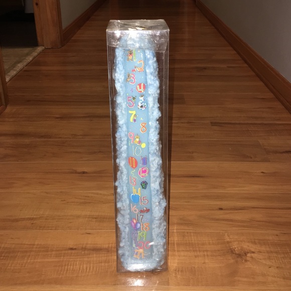 1 to 21 blue birthday candle