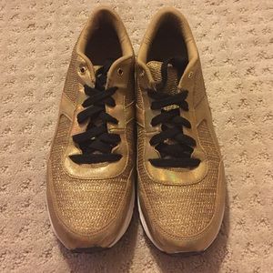 Sam Edelman Gold Sneakers