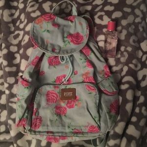 Victoria's Secret PINK floral backpack