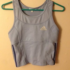 Cropped adidas workout shirt