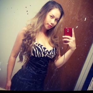 Prom Dress Zebra Print