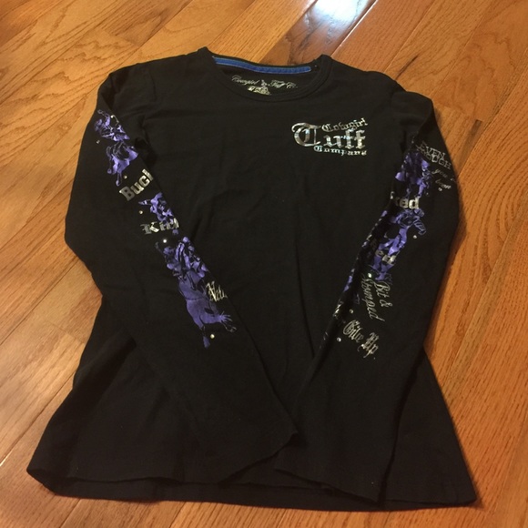 Cowgirl tuff long sleeve bling shirt