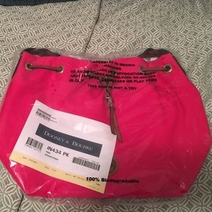 Pink Dooney and Bourke Drawstring bag