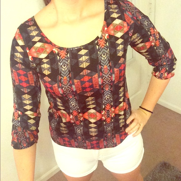 Indian print shirt!