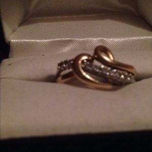 10k gold ring . From kays jewelry .25 carat