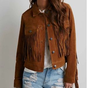 Forever 21 fringe leather jacket