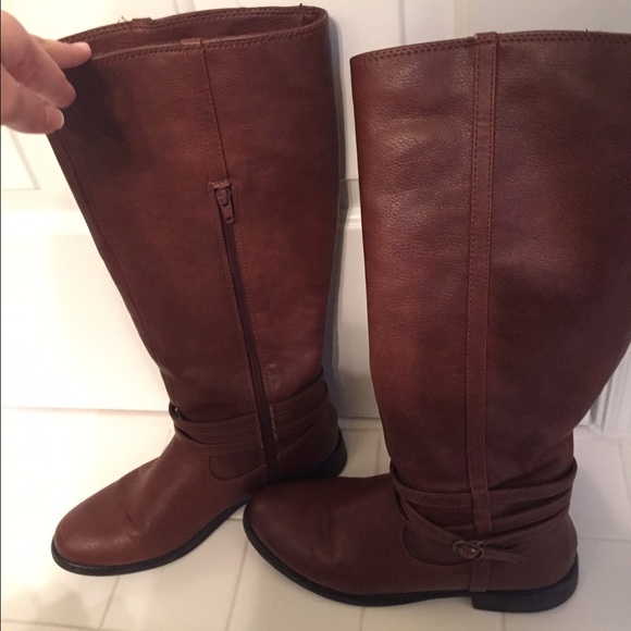 Brown Lauren Conrad riding boots