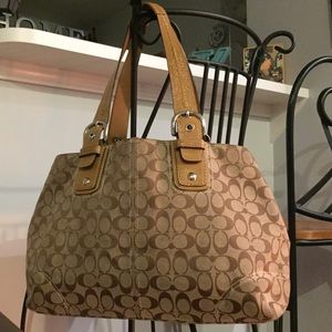 Large Coach Signature Tote Large Coach Signature Tote