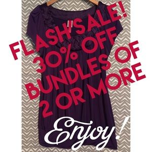 FLASH SALE! Closet clear out! 30% off bundles!