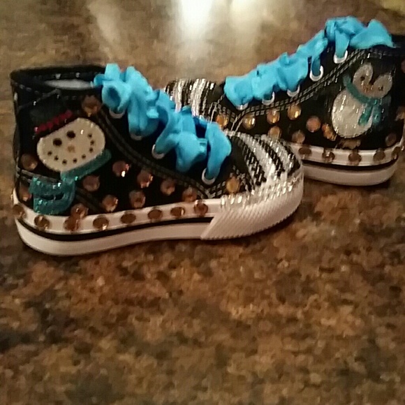 Custom made blinged sneakers
