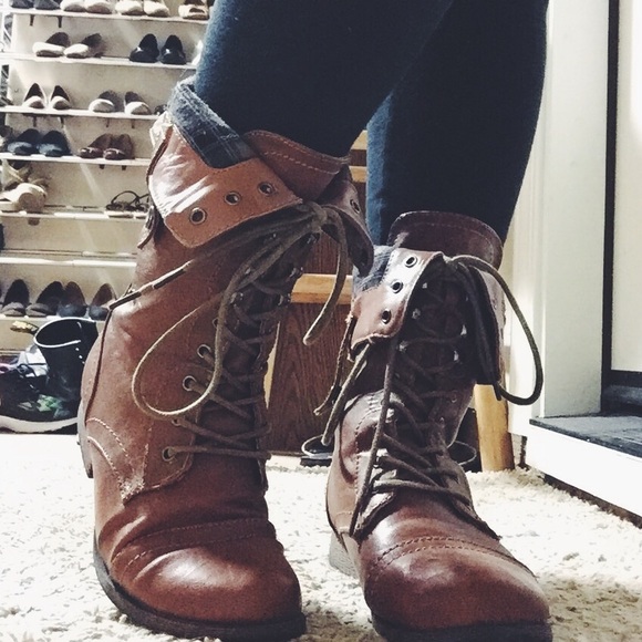 Brown Combat Boots