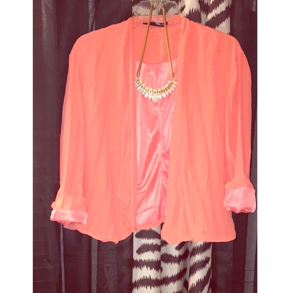 Peach Short Blazer