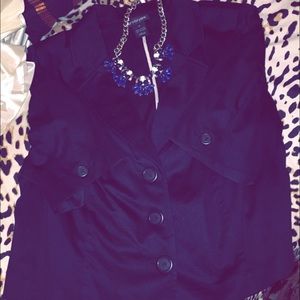 Black short sleeve jacket