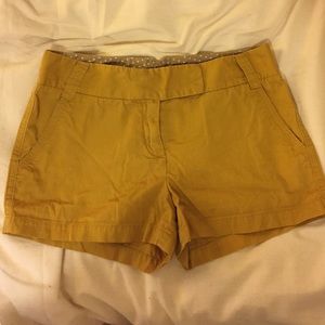 Mustard J. Crew Chino Shorts
