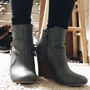 Grey Old Navy Ankle Boots