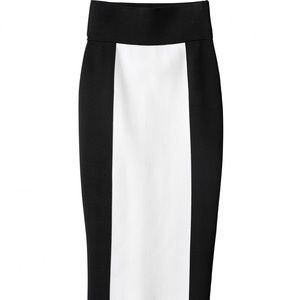 Balmain x H&M Collection Color Block Pencil Skirt