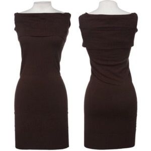 $59 NEW Brown Off Shoulder RAMPAGE Sweater Dress