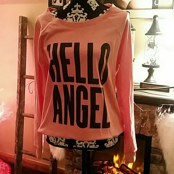 "HELLO ANGEL" Victoria Secret PINK Sweatshirt