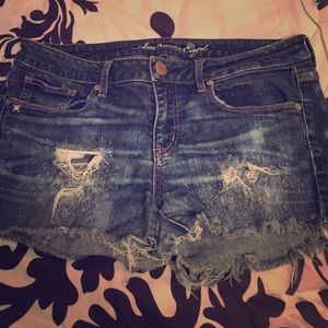America eagle denim shorts size 12
