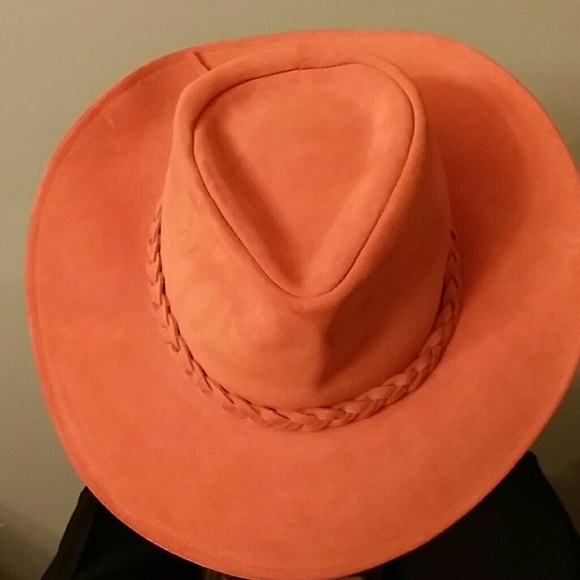 Orange Suede Hat