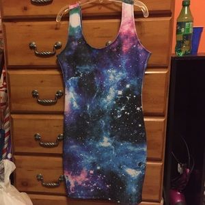 Galaxy print dress🌌