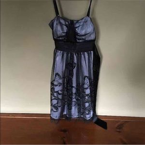 Black and grey flower design