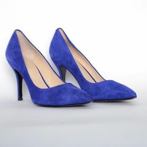 Nine West Genuine Suede Pointy Toe Pump in Indigo