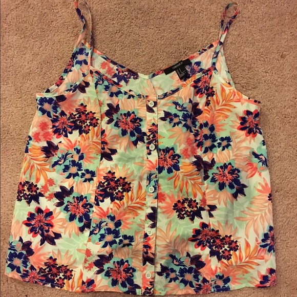 Tropical Print Top