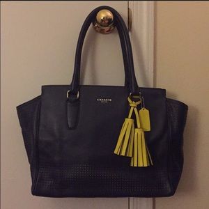 SOLD COACH LEGACY PERFORATED LEATHER CANDACE TOTE