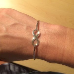infinity symbol sterling silver bracelet