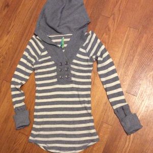 Free People hooded shirt