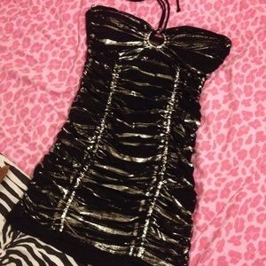 Black and silver dress