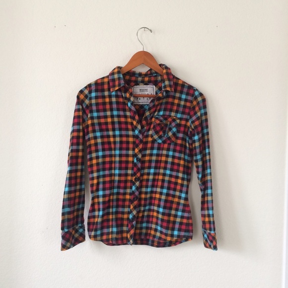 🌙 RAINBOW GINGHAM FLANNEL 🌙