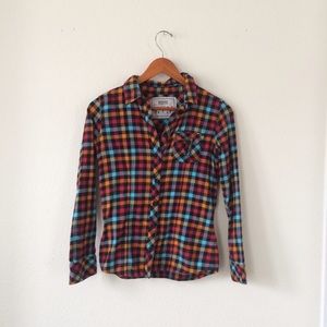 🌙 RAINBOW GINGHAM FLANNEL 🌙