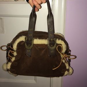 Brown Ugg suede purse