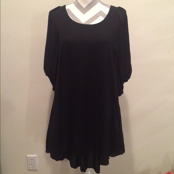 Black flowy dress with pockets