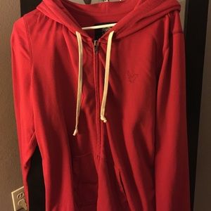 American Eagle Zip Up Hoodie (Red)