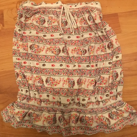 Floral Printed Tube Top