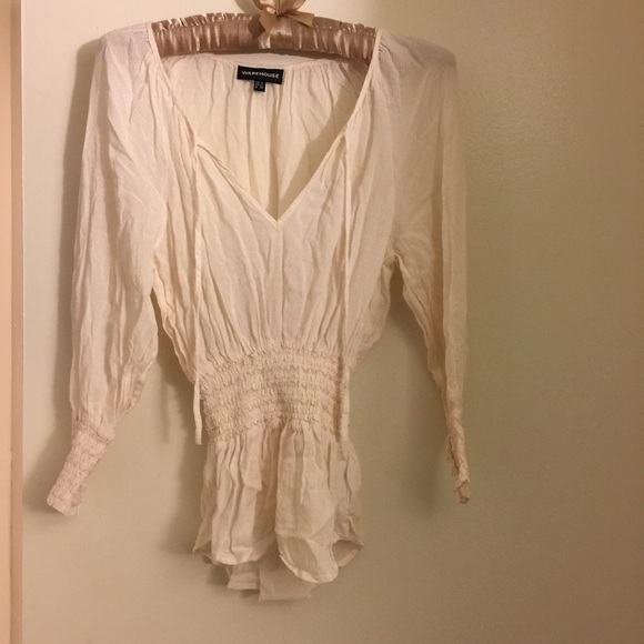 Cream blouse