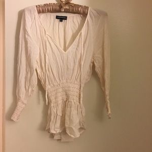 Cream blouse