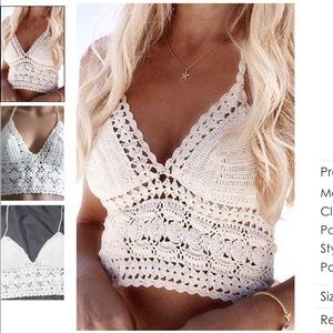 Crochet halter top