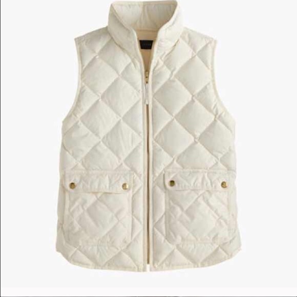 NWT J CREW Excursion Vest Cream