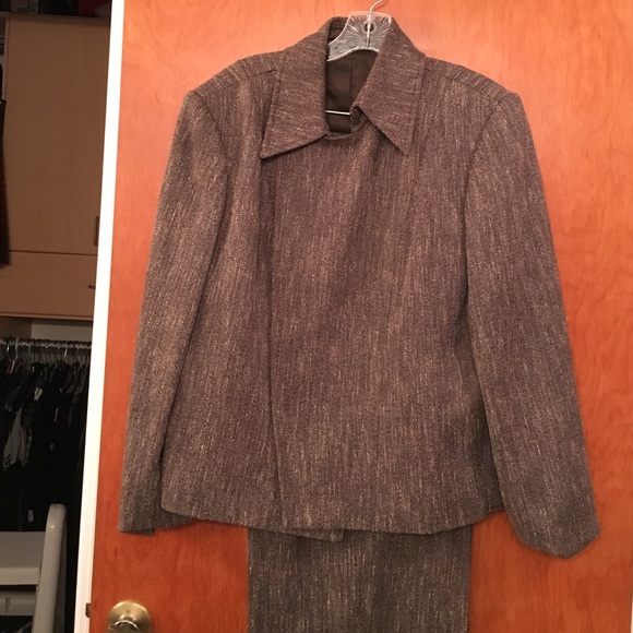 Wool pant suit