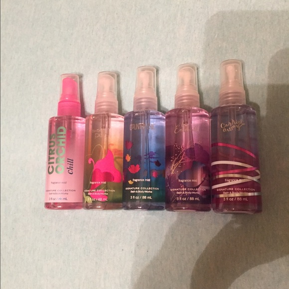 4 bath & body works perfumes
