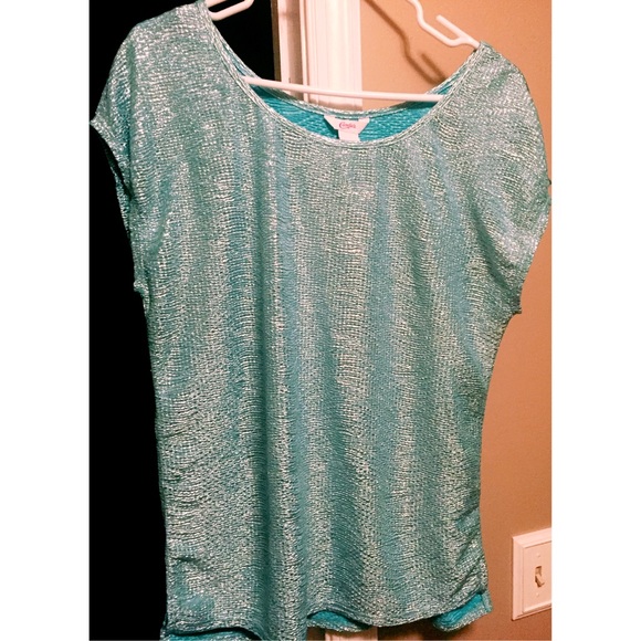 ❗SALE ❗️Metallic Blue Top! 🌟NWT 🌟